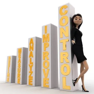 3d woman with basic rules of growth concept 3d woman with basic rules of g... Stock Photos