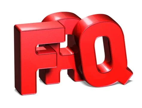 3d word faq on white background イラスト素材