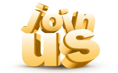 3d word "join us" 스톡 일러스트