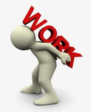 3d working man Stock Illustration