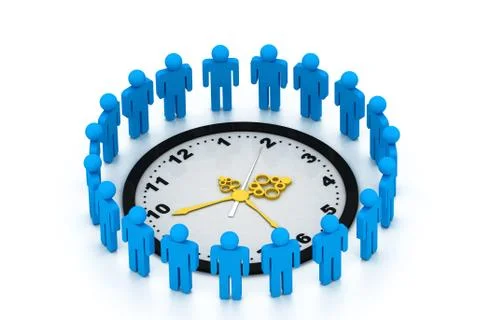 3d working people Stock Illustration