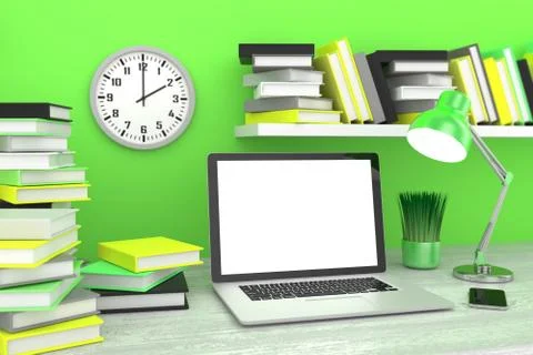 3d Workspace Stock Illustration