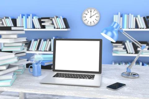 3d Workspace Stock-Illustration