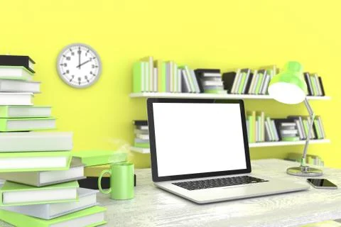 3d Workspace Illustrazione stock