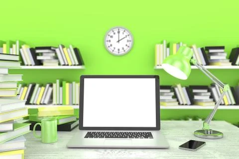3d Workspace Stock Illustration