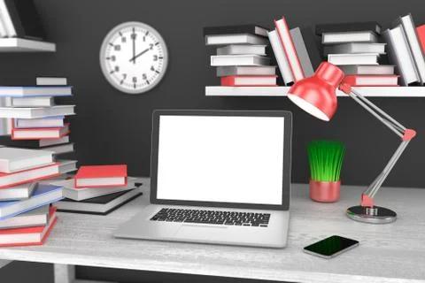 3d Workspace Stock Illustration