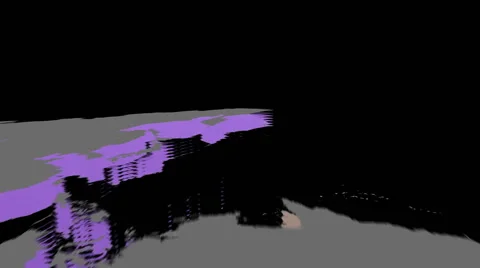 3d world map on black background | Stock Video | Pond5