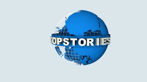 A 3d world map design for broadcast top stories Stock Footage 167781564