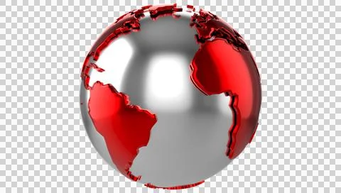 3d world map globe Transparent PNG Stock Illustration