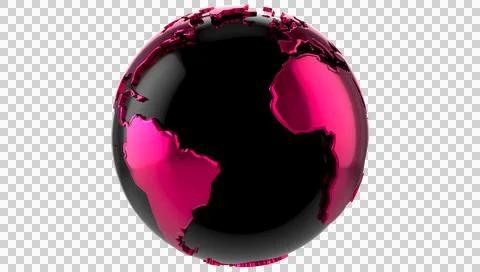 3d world map globe Transparent PNG Stock Illustration