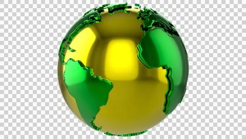 3d world map globe Transparent PNG Stock Illustration