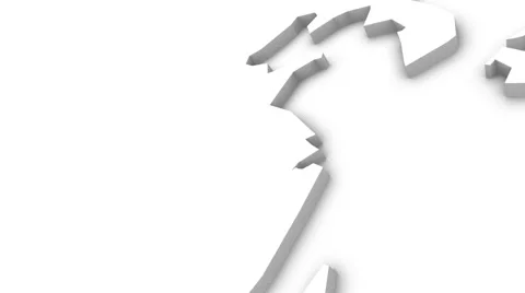 3D World Map - HD Stock Footage 938717