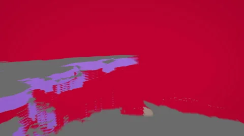 3d world map on red background | Stock Video | Pond5