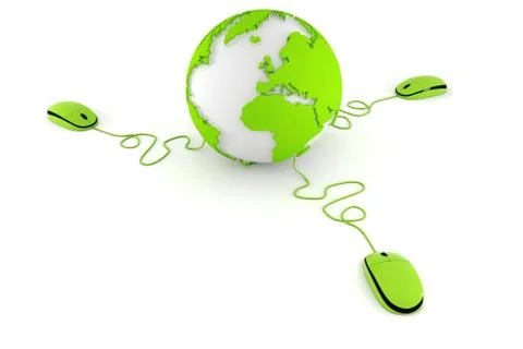 3d world wide web concept Stock Illustration