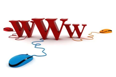 3d world wide web concept Stock Illustration