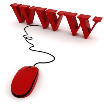 3d world wide web concept Stock Illustration