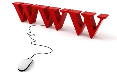 3d world wide web concept Stock Illustration