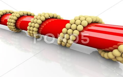 3d wrapped dna Stock Illustration