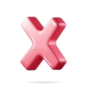 3D Wrong Button Shape Illustrazione stock