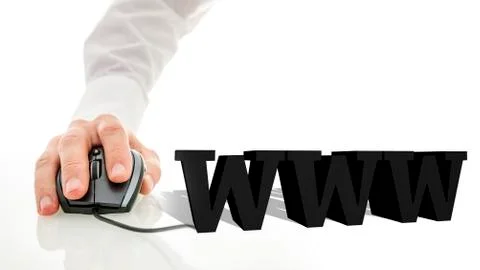 3d www sign Stock Illustration