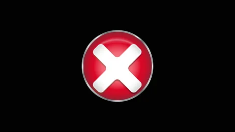 3D X Button Stock Footage 169667130