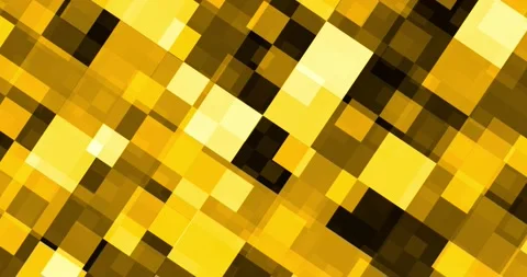 3d yellow abstract background. orange squares, metaverse. animation, motion Stock Footage 195123219