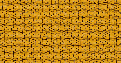 3d yellow abstract background. orange figures. animation, motion liquid Stock-Illustration
