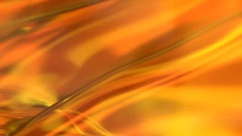 3D yellow orange translucent abstract wave wallpaper background. Shiny curv.. Illustrazione stock