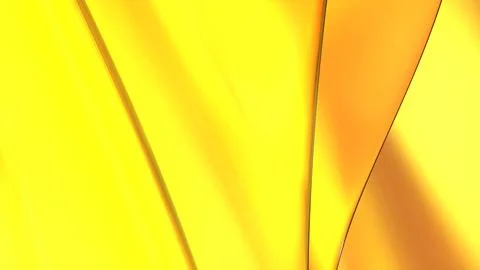 3D yellow orange translucent abstract wave wallpaper background. Shiny curv.. Stock-Illustration