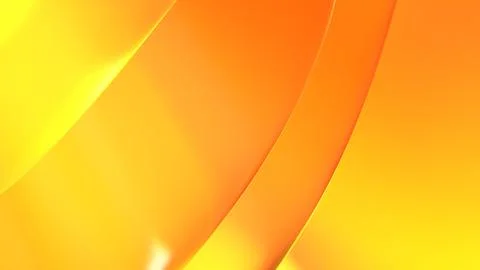 3D yellow orange translucent abstract wave wallpaper background. Shiny curv.. イラスト素材