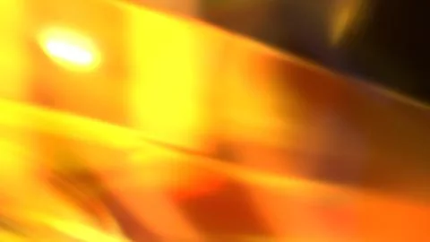 3D yellow orange translucent abstract wave wallpaper background. Shiny curv.. イラスト素材