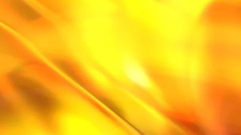 3D yellow orange translucent abstract wave wallpaper background. Shiny curv.. Stockillustratie
