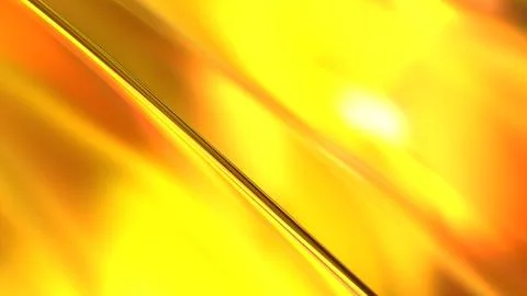 3D yellow orange translucent abstract wave wallpaper background. Shiny curv.. Stockillustratie