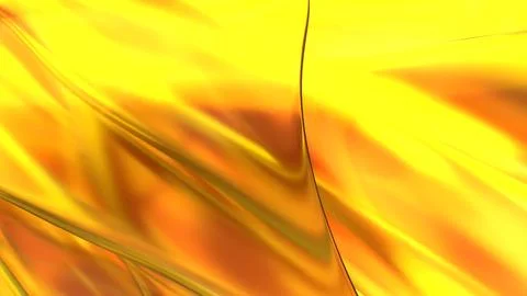 3D yellow orange translucent abstract wave wallpaper background. Shiny curv.. Illustrazione stock
