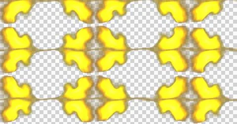 3d yellow puzzle pieces connected on white background for teamwork concept Illustrazione stock