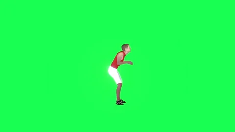 3d Young beggar man asking for help green screen left angle Video stock 257685356