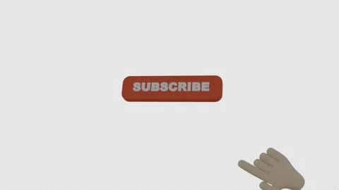 3D Youtube Subscribe Button Stock Footage 300011648