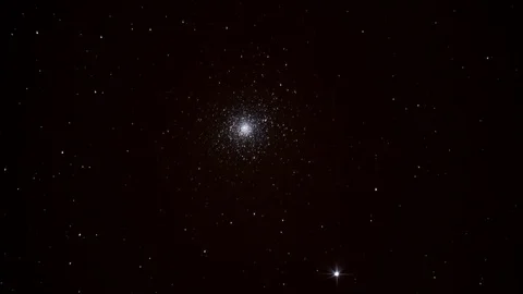 3D zoom-in on a globular star cluster out in space Stock Footage 71029463