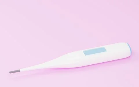 3DCG, simple thermometer and copy space Stock Illustration