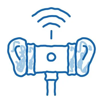 3dio Binaural Microphone Icon Vector Illustration Stock Illustration