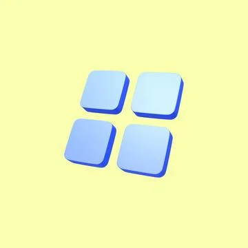 3dmodeling user interface icon Stock Illustration