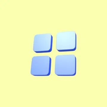 3dmodeling user interface icon Stock Illustration