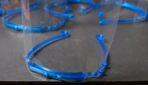 3dprintedfaceshield Stock Photos