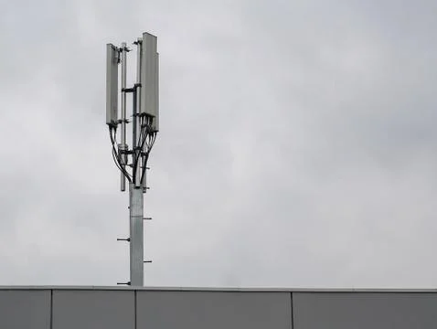 3G, 4G cellular. Base Transceiver Station. Telecommunication tower. Wireless Stock Photos