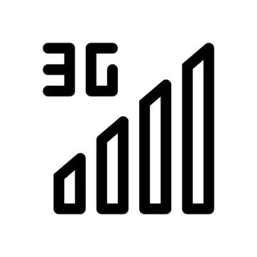 3g full signals Illustrazione stock