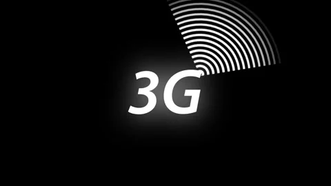 3G Mobile Network Wireless Signal Technology Icon Stock Footage 345100330