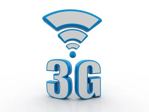 3G Network Internet Mobile Wireless technology concept Stock Illustration