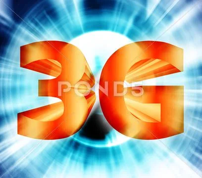 3g network symbol Stock Illustration