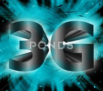 3g network symbol Stock Illustration