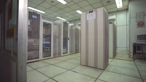 3G Server Room Computer Racks In Data Ce... | Stock Video | Pond5